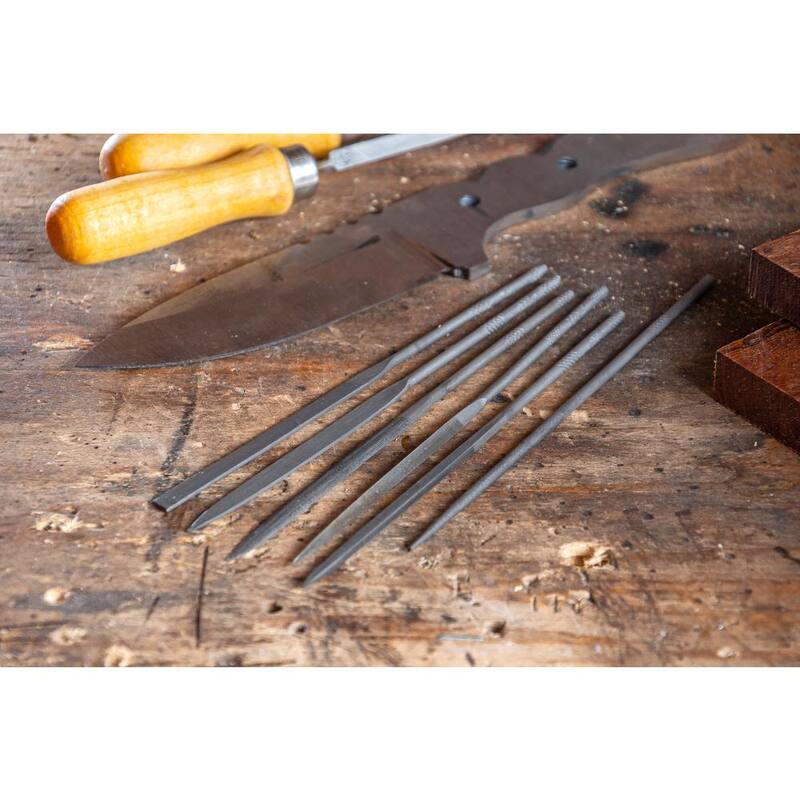 Set de limas mini para hobby/artesanía surtidas de Crescent Nicholson de 5-1/2 pulgadas (6 piezas) - 42030L