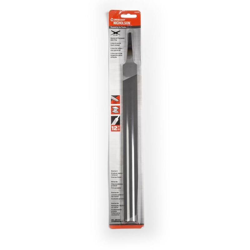 Lima bastarda de corte para molino de 12 pulgadas de Crescent Nicholson - 21842N