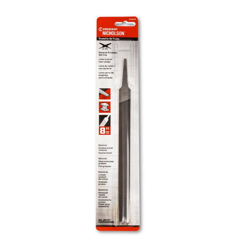 Lima Bastarda de Corte Simple de 8 pulgadas Crescent Nicholson - 21832NN