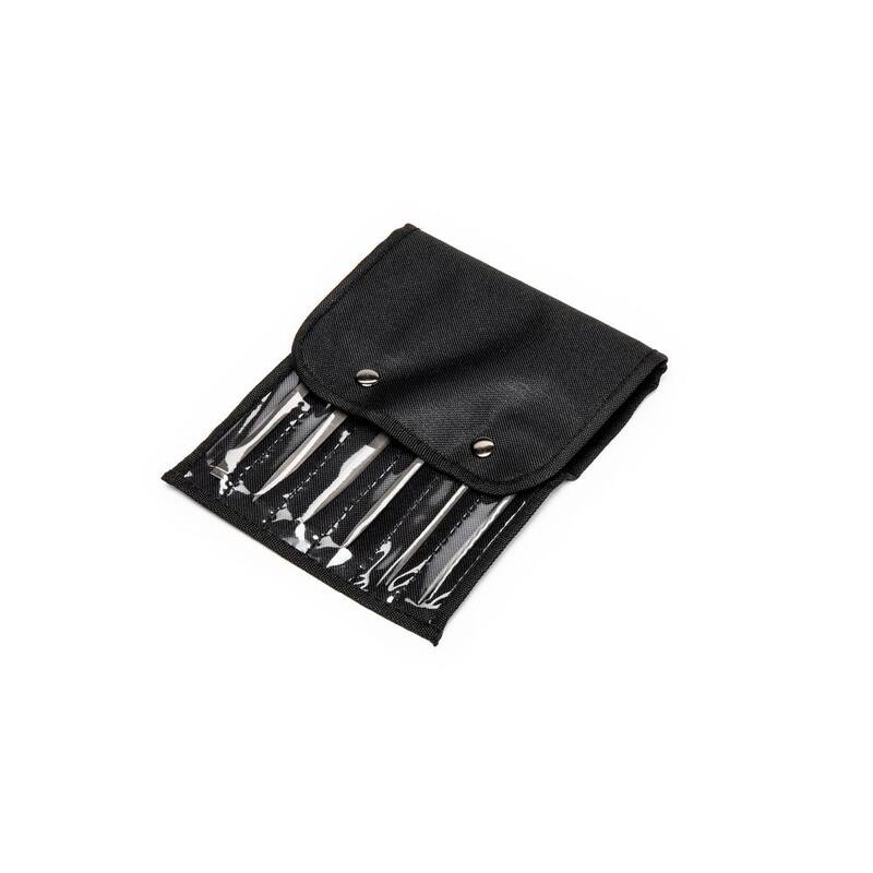 Juego de 6 limas bastardas mini de 4 pulgadas con mangos de GEARWRENCH - 82821H