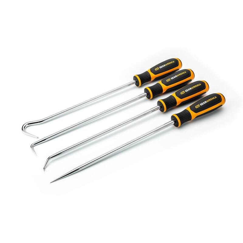 Set de variedad de ganchos y picos largos de trabajo pesado de GEARWRENCH (4 piezas - 84020H)