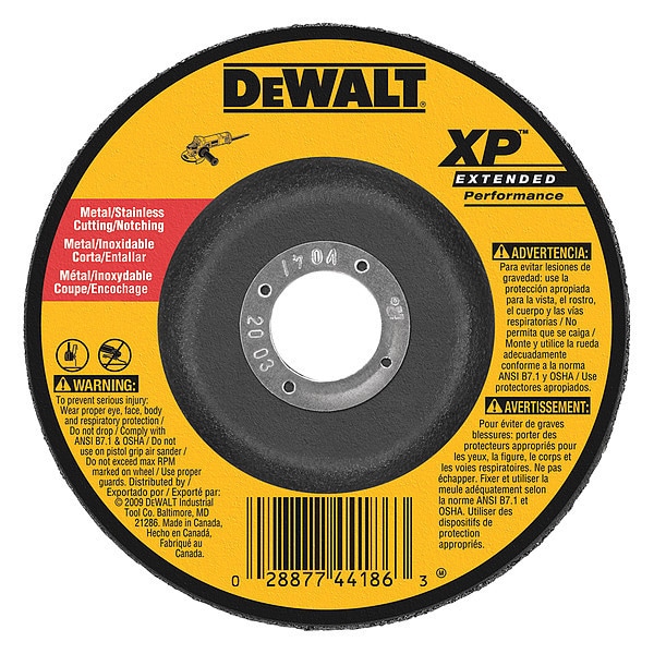 Rueda de corte y escopleado XP Dewalt de 5" x 3/32" x 7/8" - DW8810