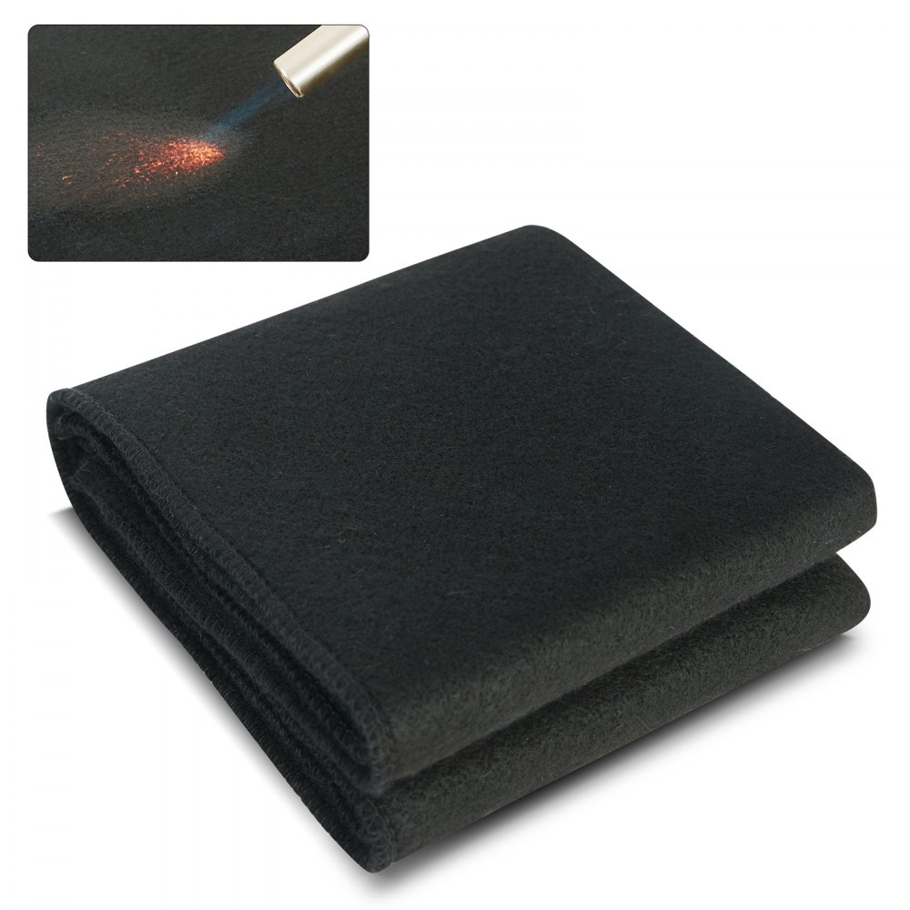 VEVOR Carbon Felt Welding Blanket, 27" x 12" Flame Retardant Welding Blankets, Up To 1800°F Heat Resistant Blanket Set, Cuttable Carbon Fiber Fire Retardant Insulation Welding Mat Pad, 1 Pack - TXWDHTHS1JWTYIJ2OV0
