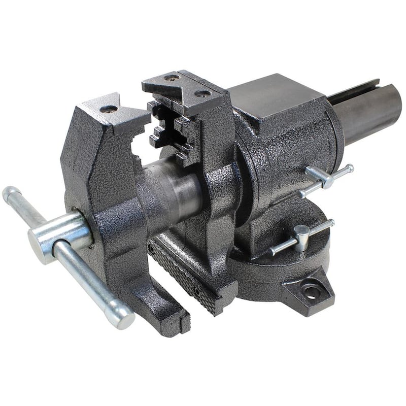 BESSEY 5 in. Tornillo de Banco Giratorio de Uso Múltiple para Tubos con Base Giratoria - BV-MPV5