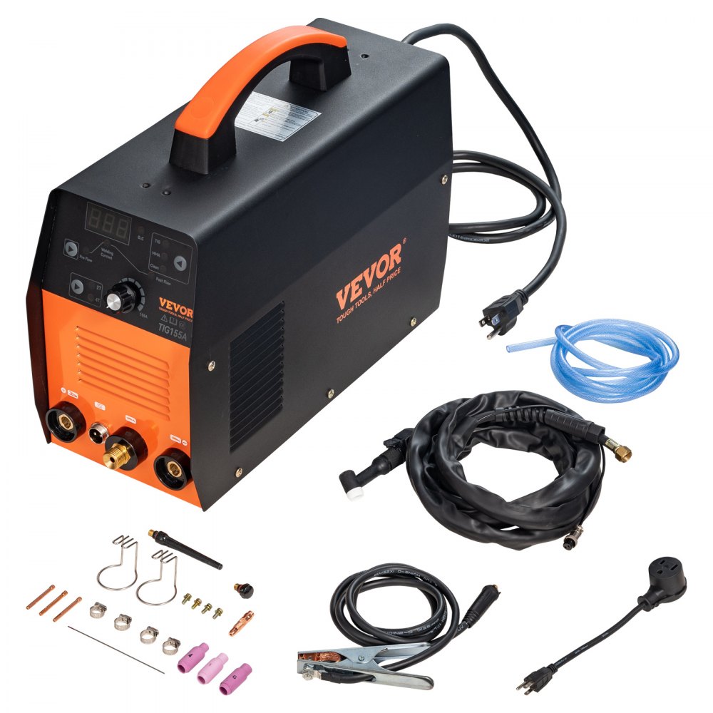 VEVOR TIG Welder 3 in 1, 110V High Frequency TIG/Stick/Clean Welding Machine w/IGBT Inverter, 155Amp Digital Arc Welder - DHJSHHDQXMCTIYMQ4V1