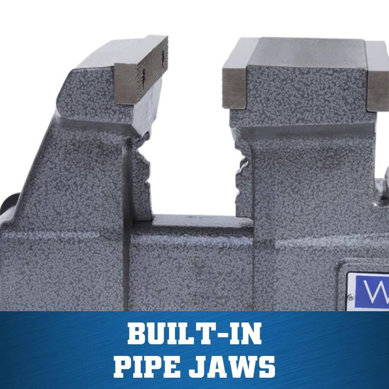 Morsa de Banco Reversible Wilton 4550R con Ancho de Mordaza de 5-1/2 pulgadas y Base Giratoria de 360° - 28821