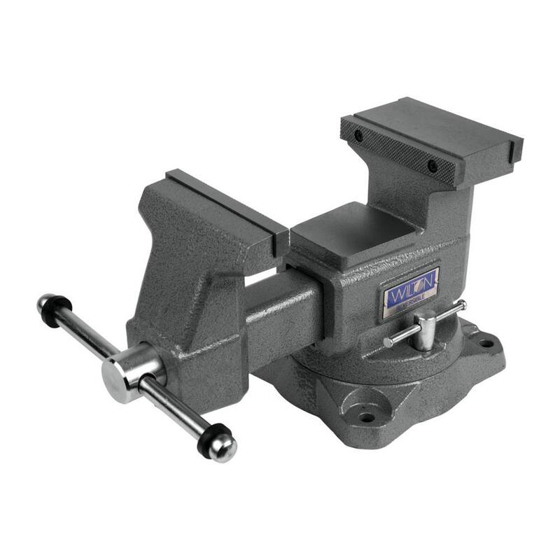 Morsa de Banco Reversible Wilton 4550R con Ancho de Mordaza de 5-1/2 pulgadas y Base Giratoria de 360° - 28821