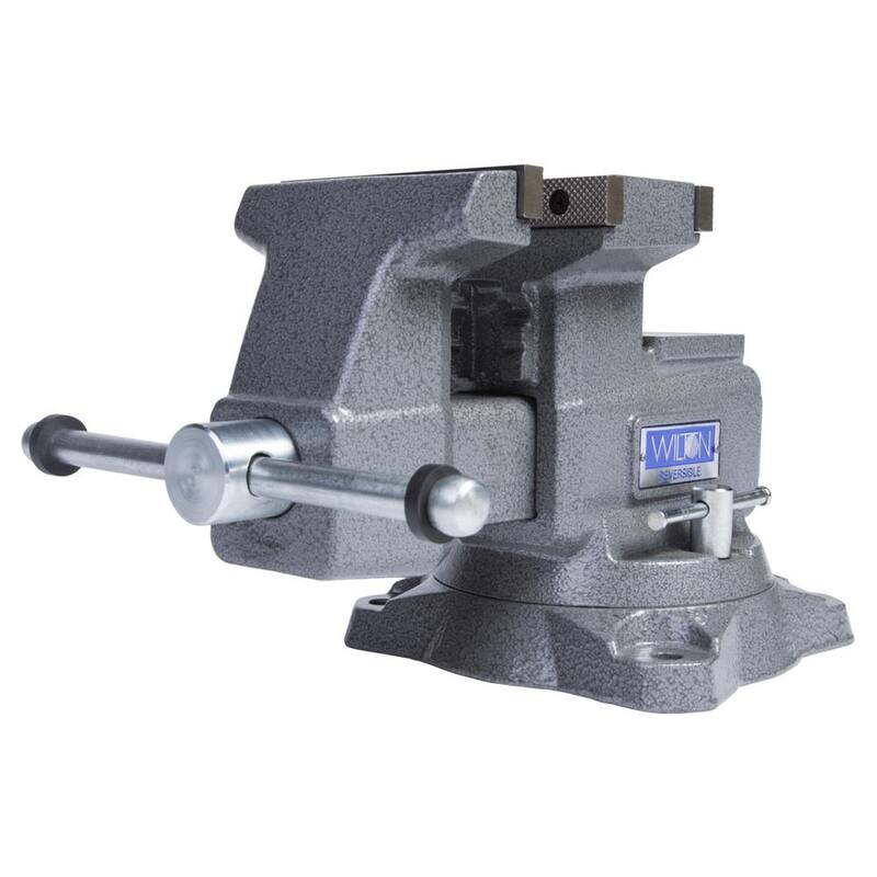 Morsa de Banco Reversible Wilton 4550R con Ancho de Mordaza de 5-1/2 pulgadas y Base Giratoria de 360° - 28821