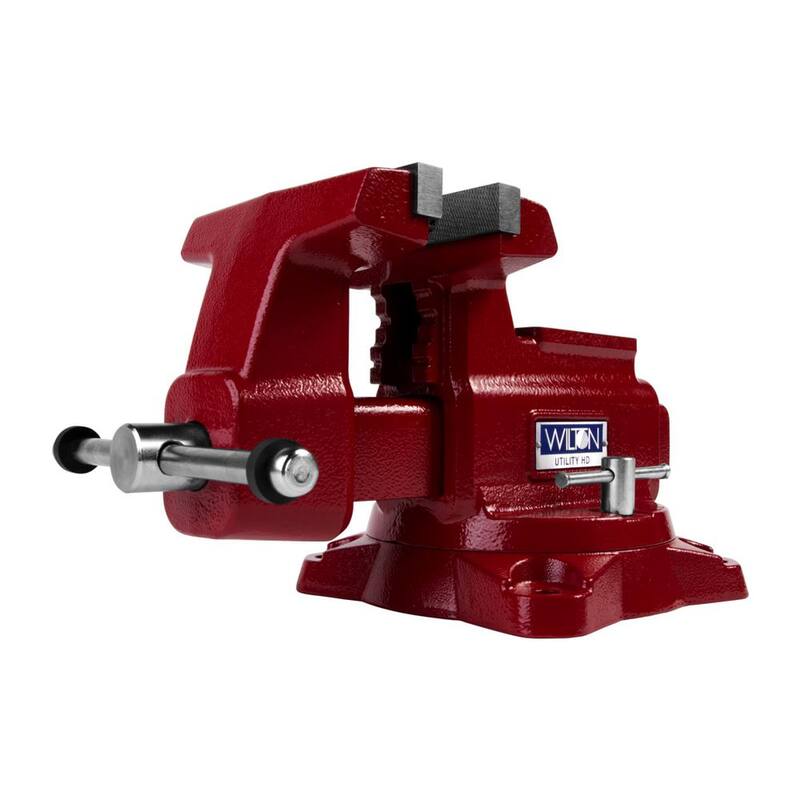Tornillo de banco de servicio pesado Wilton, 6-1/2 pulgadas de ancho de mandíbula, 6-1/4 pulgadas de apertura de mandíbula, 4-1/4 pulgadas de profundidad de garganta 656UHD - 28815