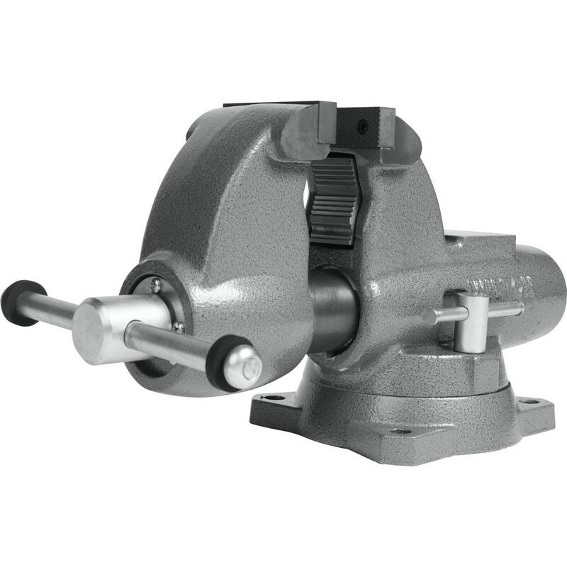 Morsa de canal redondo de 3-1/2 pulgadas de mandíbula con base giratoria - 28825