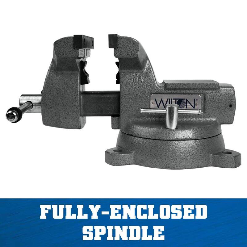 Morsa para mecánico de 6 pulgadas con base giratoria, profundidad de garganta de 4-2/16 pulgadas - 21500