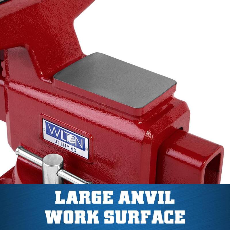 Morsa Utility HD de Wilton, Ancho de Mandíbula de 8 pulgadas, Apertura de Mandíbula de 8-1/2 pulgadas, Profundidad de Garganta de 4-1/2 pulgadas 648UHD - 28816