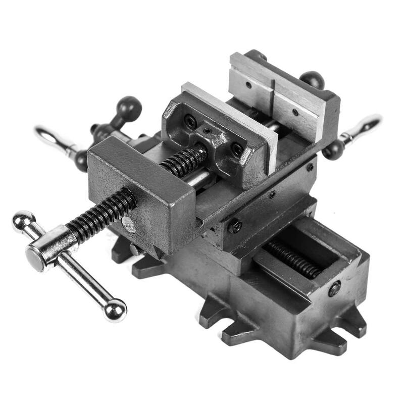 Morsa de banco y taladro de prensa de fuerza industrial WEN de 3.25 pulgadas con deslizador compuesto - CV413