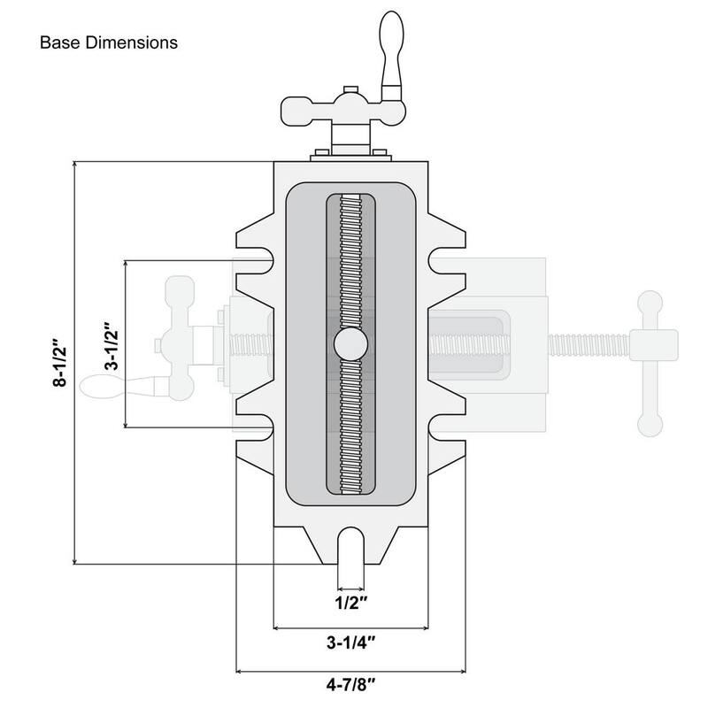 Morsa de banco y taladro de prensa de fuerza industrial WEN de 3.25 pulgadas con deslizador compuesto - CV413