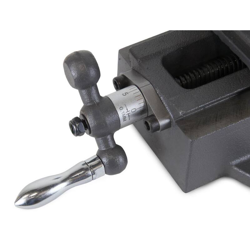 Morsa de banco y taladro de prensa de fuerza industrial WEN de 3.25 pulgadas con deslizador compuesto - CV413