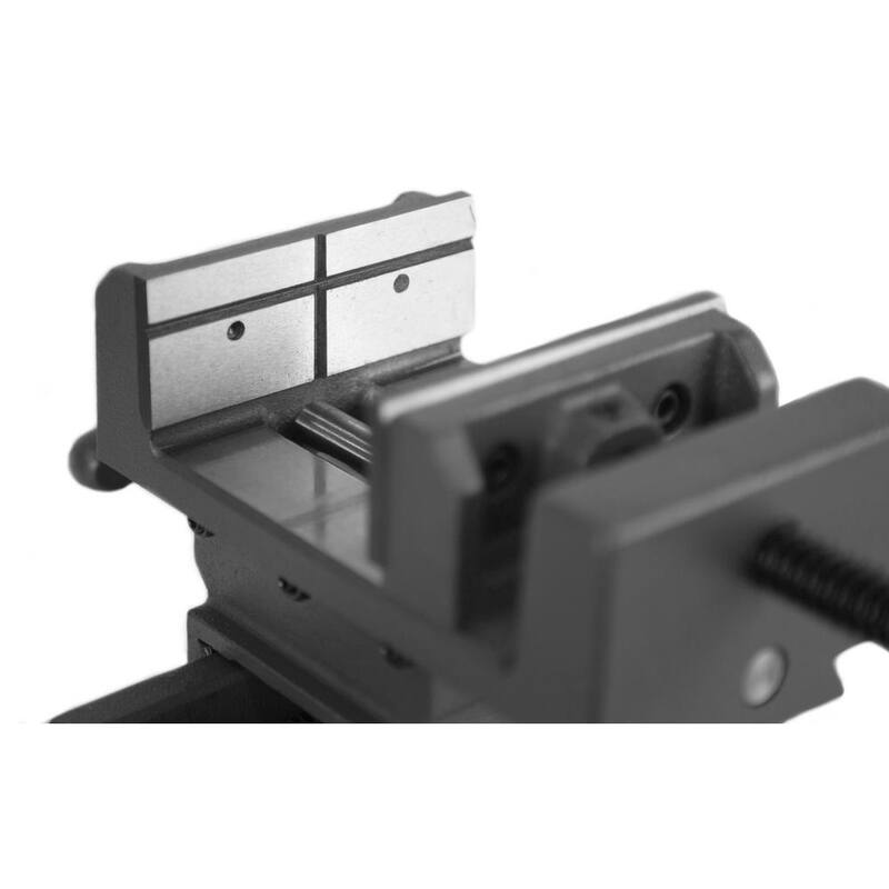 Morsa de banco y taladro de prensa de fuerza industrial WEN de 3.25 pulgadas con deslizador compuesto - CV413
