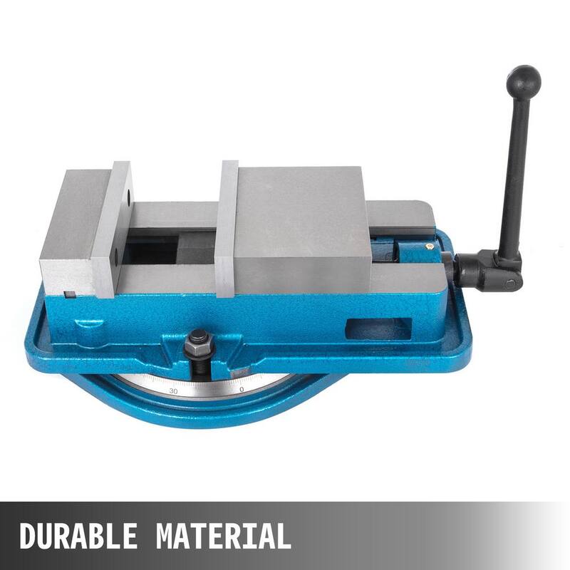 Morsa de fresado de trabajo pesado VEVOR Bench 6 pulgadas. Morsa de sujeción de alta precisión con base giratoria de 360 grados para máquina de fresado - TQ6CDXZDZJMPKQ001V0