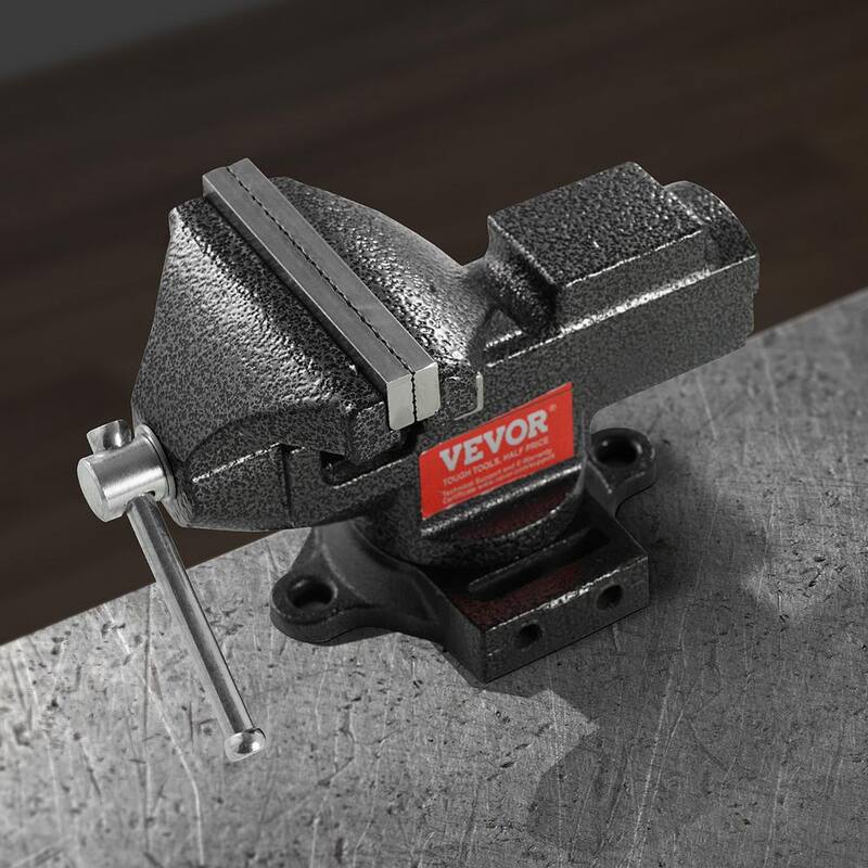 Tornillo de banco de banco VEVOR de 2.2 pulgadas con mordaza multifuncional con base giratoria de 360° para taller de carpintería y usos de bricolaje