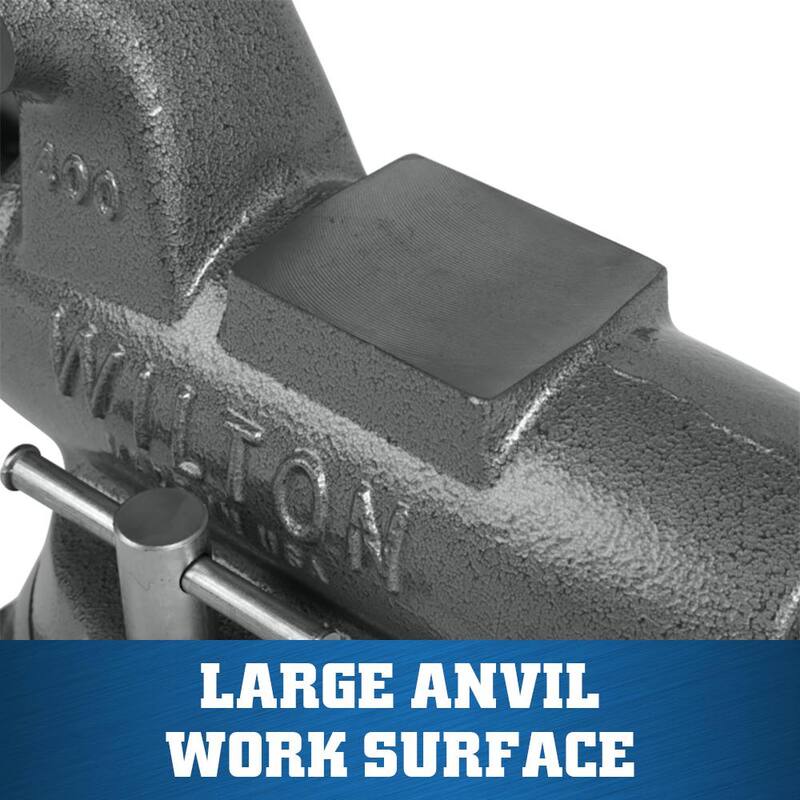 Morsa de canal redondo de 5 pulgadas para maquinistas Wilton con base giratoria - 28832