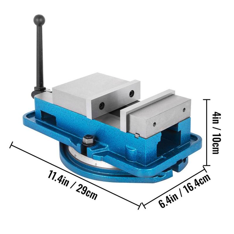 Morsa de fresado pesado de VEVOR de 3 pulgadas con base giratoria de 360 grados para Banco Morsa de Sujeción de Alta Precisión para Fresado - TQ3CDXZDZJMPKQ001V0