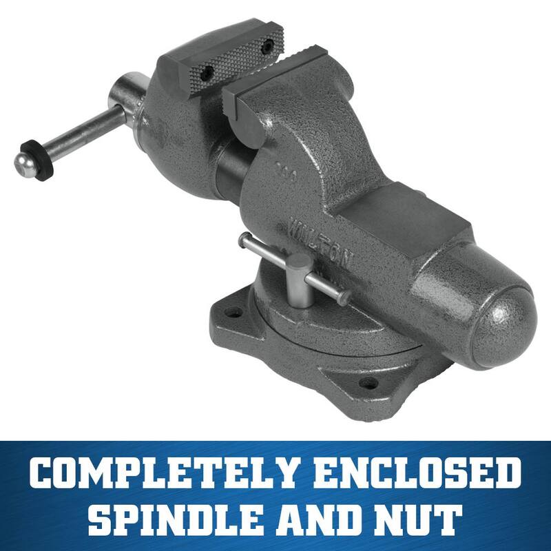 Morsa de canal redondo de 3 pulgadas para maquinista de Wilton con base giratoria - 28830