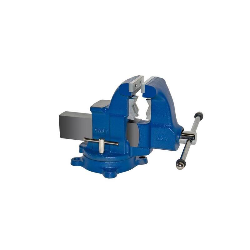 Yost 4-1/2 in. Llave de tubo y banco de trabajo de servicio pesado con base fija - 32C