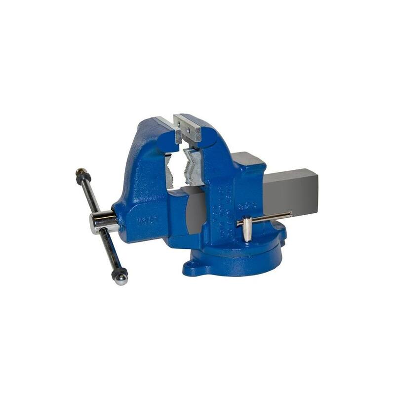 Yost 4-1/2 in. Llave de tubo y banco de trabajo de servicio pesado con base fija - 32C
