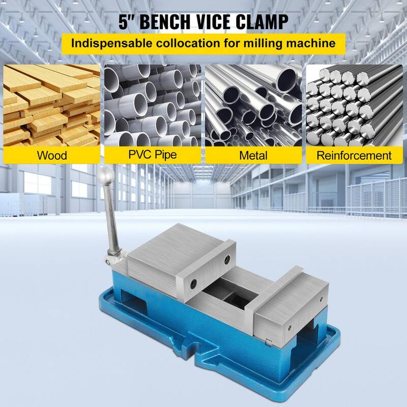 VEVOR Lock Vise Milling Machine 5 in. Precision Lock Down Vise with Powerful Clamping Force for Sawing, Filing, Chiseling - TQ5CJMPKQ00000001V0

Tornillo de banco de precisión de 5 pulgadas para máquina fresadora con fuerza de sujeción poderosa para aserrar, limar, cincelar - TQ5CJMPKQ00000001V0