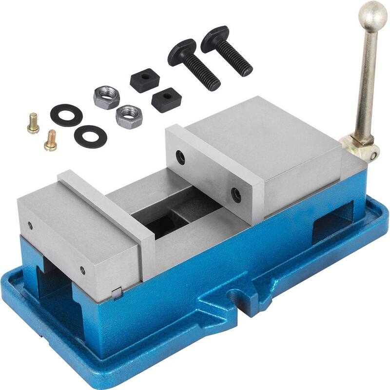 VEVOR - Tornillo de bancada para fresado sin giro de apertura de mandíbula de 4 pulgadas para prensa de taladro de banco de precisión y abrazadera de acabado de fresado de 100 mm - TQ4CJMPKQ00000001V0