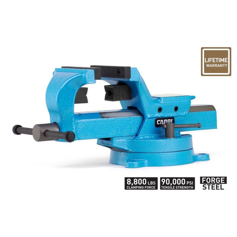 Capri Tools 6 in. Ultimate Grip Tornillo de Banco de Acero Forjado - CP10516W