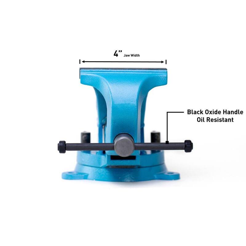 Prensa de banco de acero forjado Ultimate Grip de 4 pulgadas de Capri Tools - CP10515W