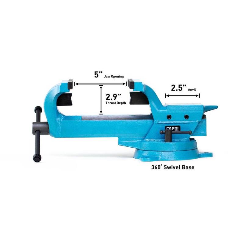 Prensa de banco de acero forjado Ultimate Grip de 4 pulgadas de Capri Tools - CP10515W