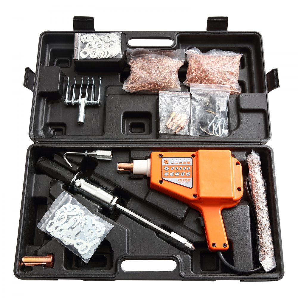 VEVOR Stud Welder Dent Repair Kit, 800W Spot Welder Stud with 5 Welding Mode, Auto Body Dent Welder Repair Machine with 13 Types of Welding Accessories for Car, Truck, Motorcycle Dent Repair - DZYTSLZHJ800ETSTTV1