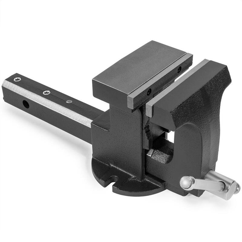 Stark 6 in. Gancho de remolque para camioneta todo terreno ATV con banco de trabajo 2 en 1 y montaje integrado, se ajusta a receptáculo de 2 in. - 66008-H