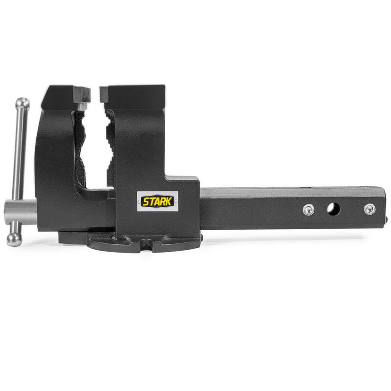 Stark 6 in. Gancho de remolque para camioneta todo terreno ATV con banco de trabajo 2 en 1 y montaje integrado, se ajusta a receptáculo de 2 in. - 66008-H