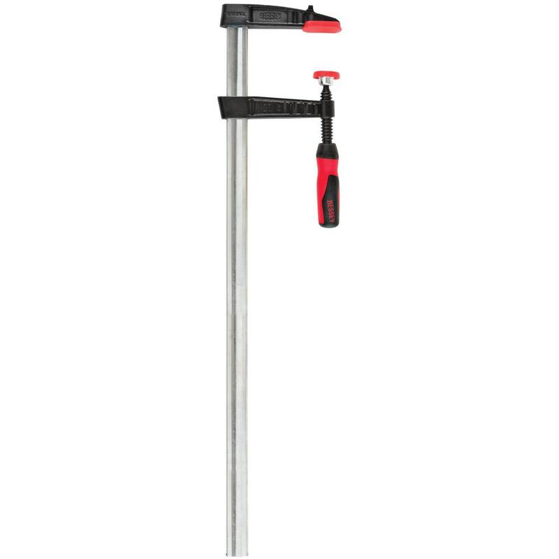 Sargento de barra de la serie TG de BESSEY de 24 pulgadas con mango de plástico compuesto y 4 pulgadas de profundidad de garganta - TG4.024+2K