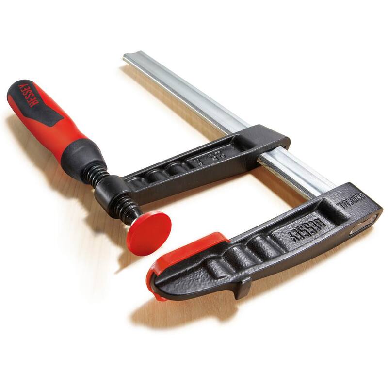 Sargento de barra de la serie TG de BESSEY de 24 pulgadas con mango de plástico compuesto y 4 pulgadas de profundidad de garganta - TG4.024+2K