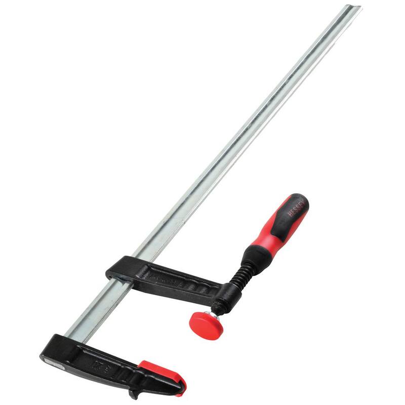 Sargento de barra de la serie TG de BESSEY de 24 pulgadas con mango de plástico compuesto y 4 pulgadas de profundidad de garganta - TG4.024+2K