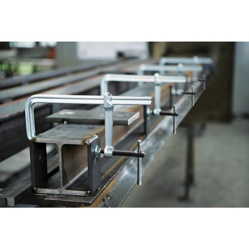 BESSEY Sujetador de servicio ligero, de acero, capacidad de 12 pulgadas, profundidad de garganta de 2-1/4 pulgadas - MMS-12