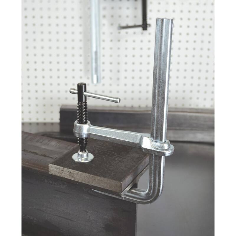 BESSEY Sujetador de servicio ligero, de acero, capacidad de 12 pulgadas, profundidad de garganta de 2-1/4 pulgadas - MMS-12