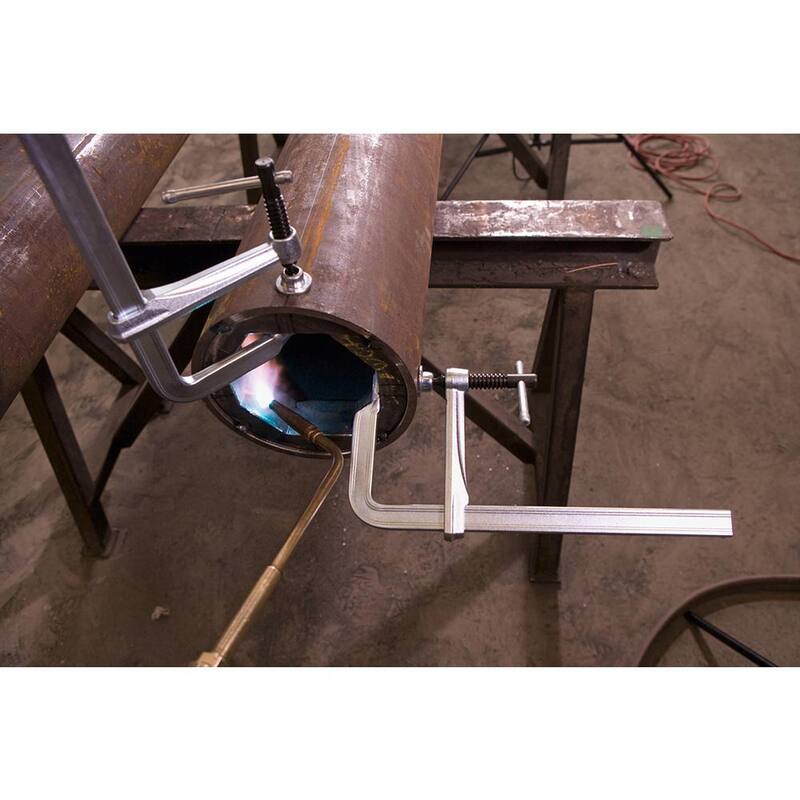 Sargento de barra de servicio ligero BESSEY de acero con capacidad de 12 pulgadas y 5-1/2 pulgadas de profundidad de garganta - 1200-S12