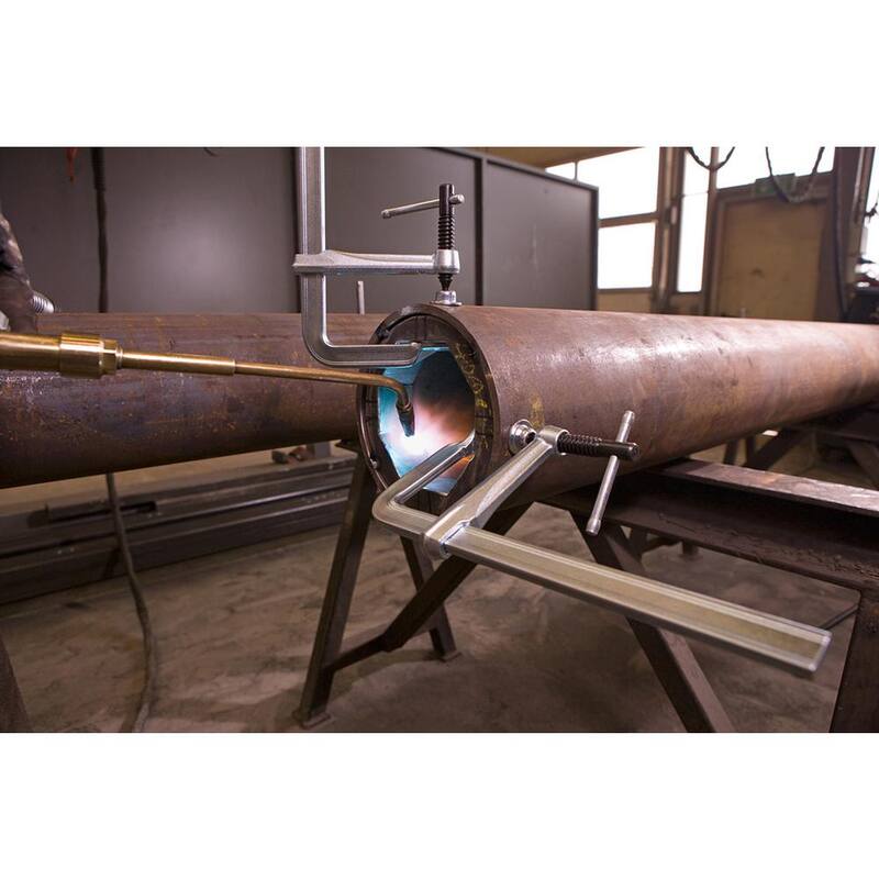 Sargento de barra de servicio ligero BESSEY de acero con capacidad de 12 pulgadas y 5-1/2 pulgadas de profundidad de garganta - 1200-S12