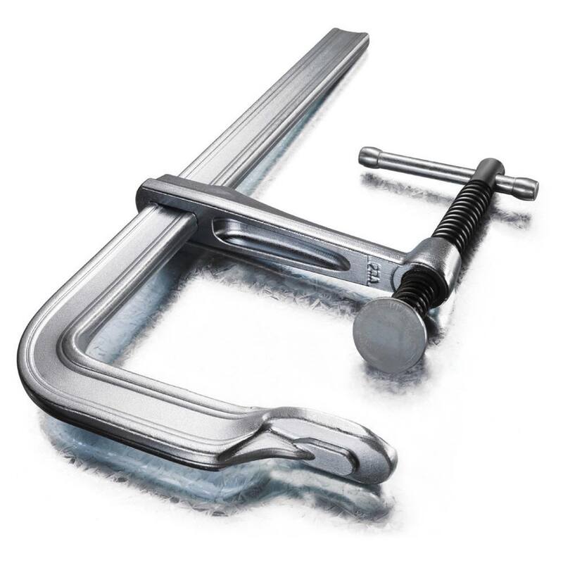 Sargento de barra de servicio ligero BESSEY de acero con capacidad de 12 pulgadas y 5-1/2 pulgadas de profundidad de garganta - 1200-S12
