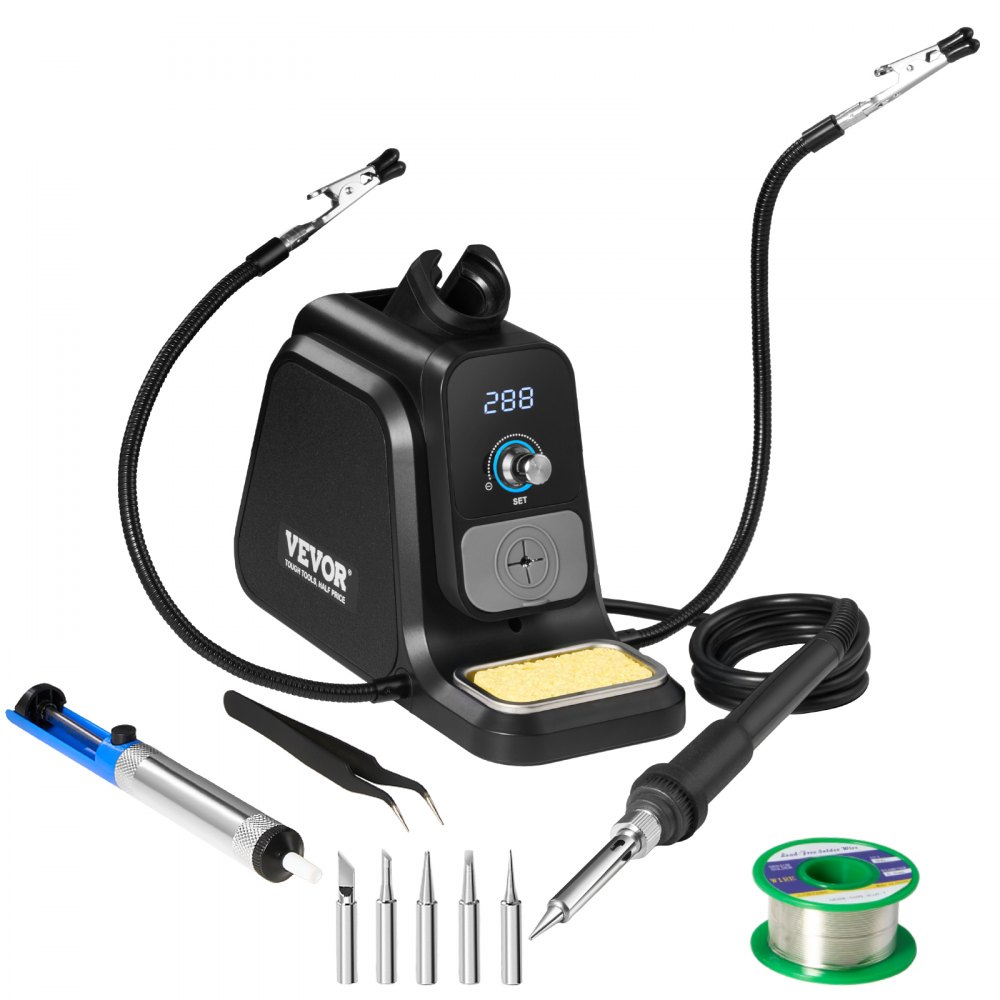 Soldering Iron Station 80W LED Display Soldering Station Kit with Helping Hands - LTZDYX68WYHJY5S8QV1