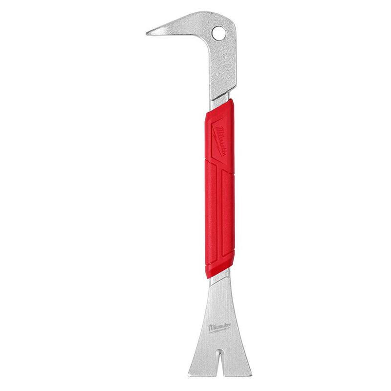 Arrancador de molduras de 10 pulgadas de Milwaukee con barra de palanca para sacar clavos de 9 pulgadas con hendidura (paquete de 2) - 48-22-9033-48-22-9030