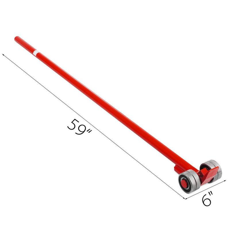 Barra de palanca VEVOR de 3 toneladas, capacidad de 6600 lbs, barra de palanca de acero resistente con ruedas, palanca de 5 pies de largo - QG3T1.5M000000001V0