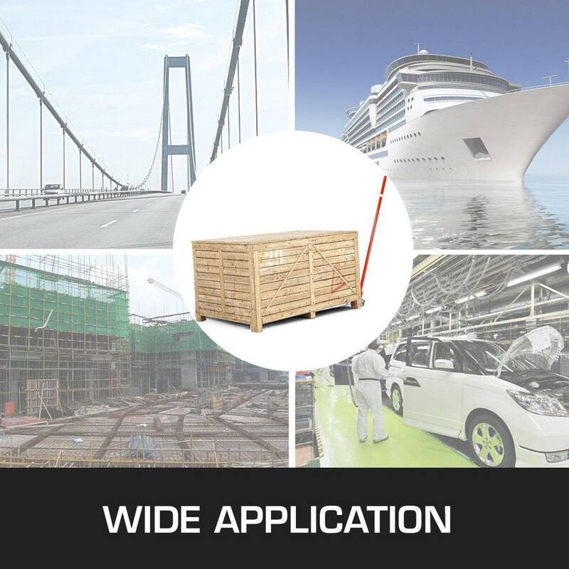 Barra de palanca VEVOR de 3 toneladas, capacidad de 6600 lbs, barra de palanca de acero resistente con ruedas, palanca de 5 pies de largo - QG3T1.5M000000001V0