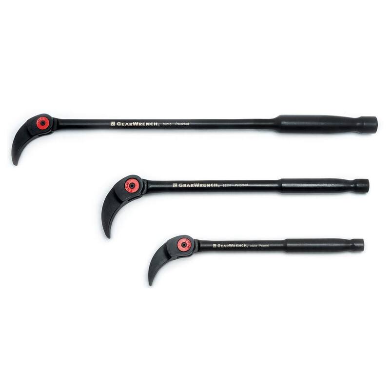 Juego de palancas para palanca de cabeza indexable GEARWRENCH de 8 pulgadas, 10 pulgadas y 16 pulgadas (3 piezas) - 82301D