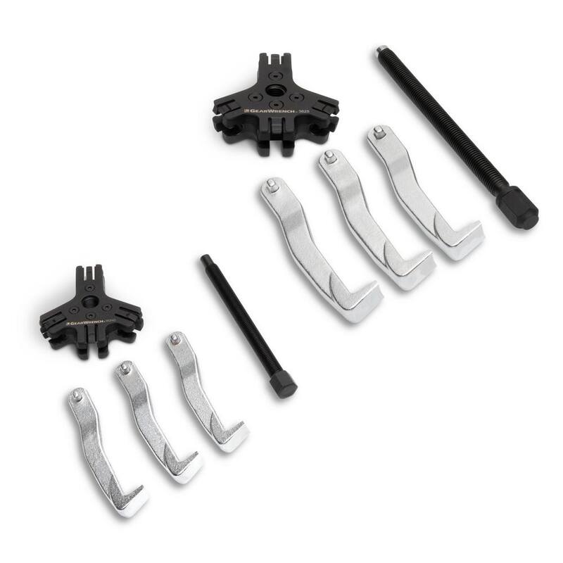 Juego de Extractores de 2 y 5 toneladas con Trinquete Interno/Externo de 2 o 3 Patas de GEARWRENCH con Estuche de Almacenamiento - 3627