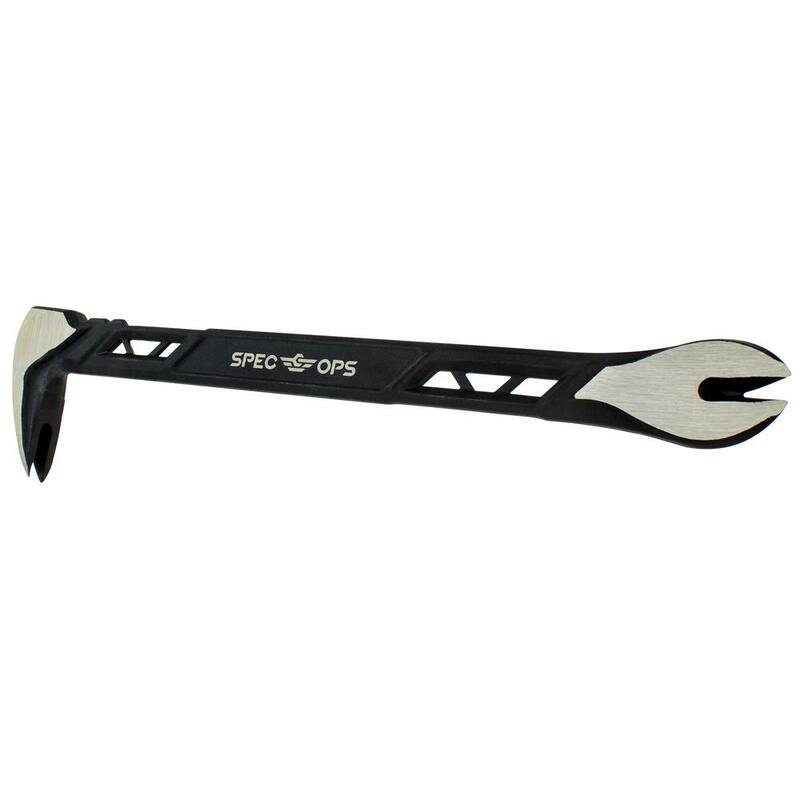 Especificaciones tácticas de la barra de palanca extractor de clavos de 11 pulgadas, garra de gato, acero de alto carbono - SPEC-D11CLAW